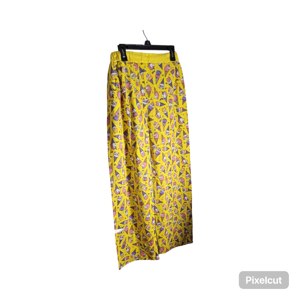NWOT Size Medium Yellow Patterned Women's Pajama Pants - Picture 2 of 7
